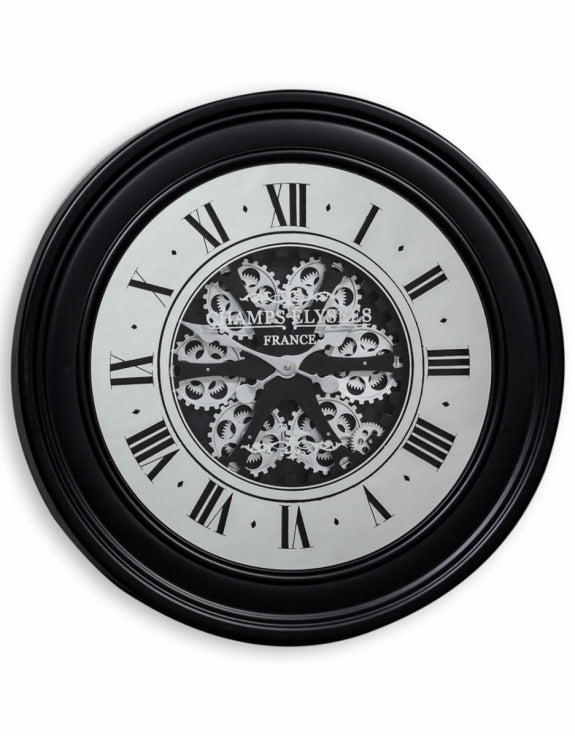 French Noir Wall Clock - main product view | KULORI