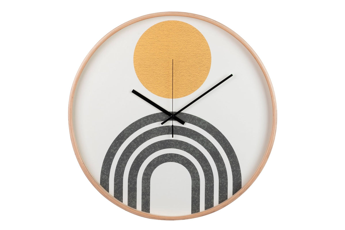 Sunrise Arc Clock decorative wall clock - main product view | KULORI