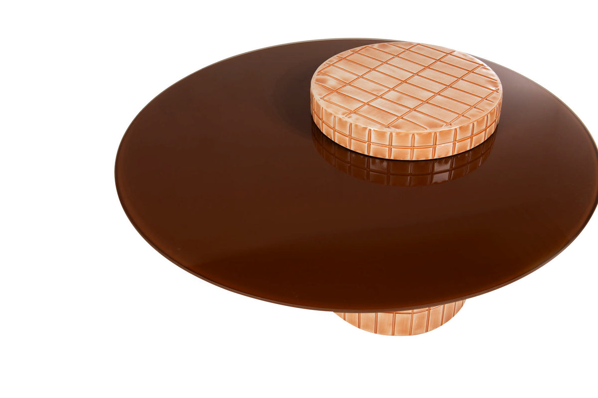 Pixel Tile Terracotta Coffee Table - alternate product angle | KULORI