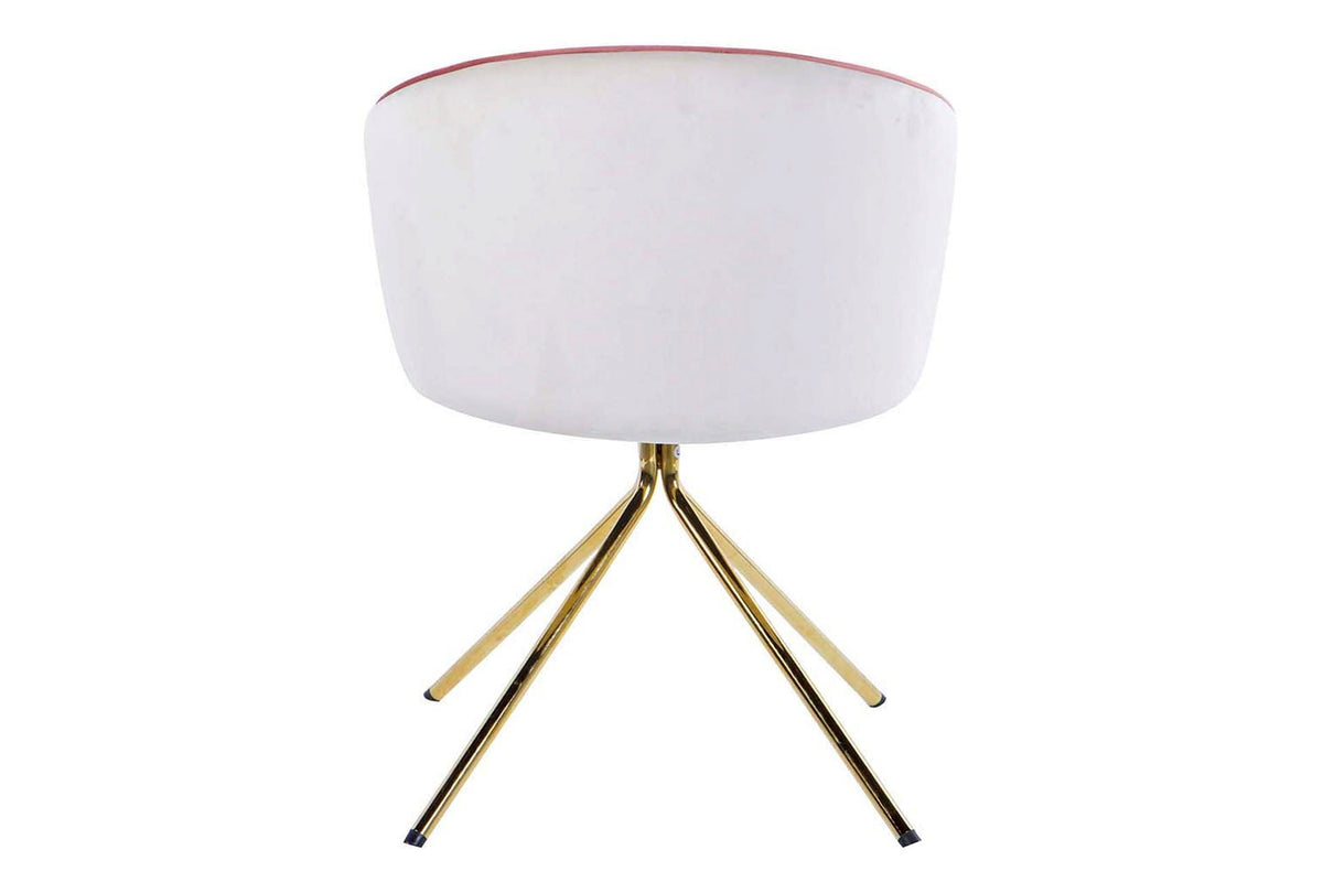 Luna Beige & Rose Velvet Chair - additional product view 7 | KULORI