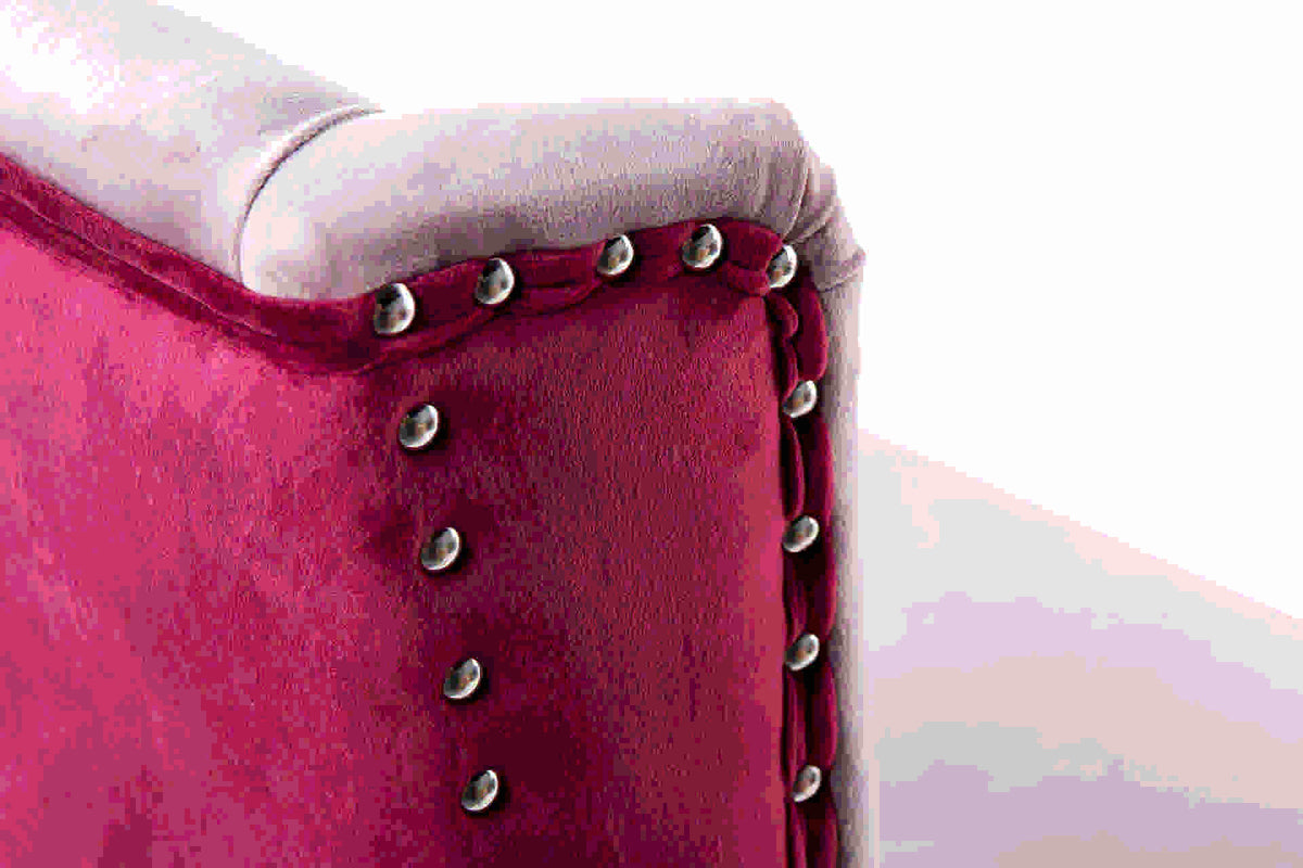 Blush Diva Velvet Kitchen Stool designer chair - additional product view | KULORI