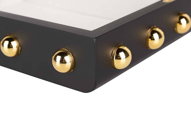 Noir Luxe Stud Lacquer Decor Boxes decorative decanter - product gallery view | KULORI