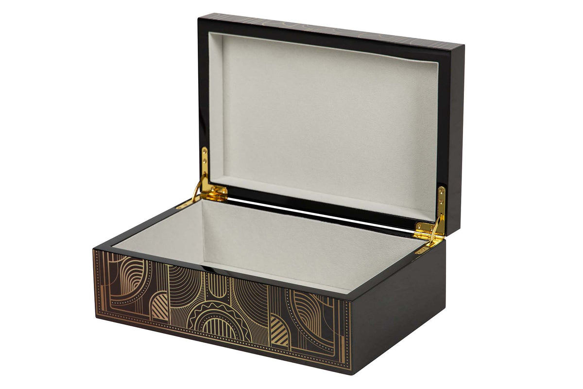 Golden Opulence Lacquer Decor Boxes decorative decanter - product gallery view | KULORI