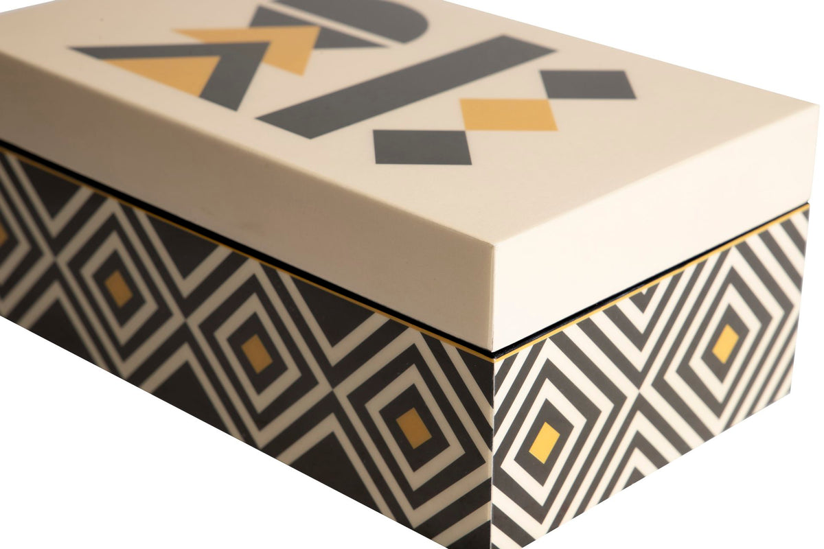 Geometric Balance Lacquer Decor Boxes decorative decanter - alternate product angle | KULORI