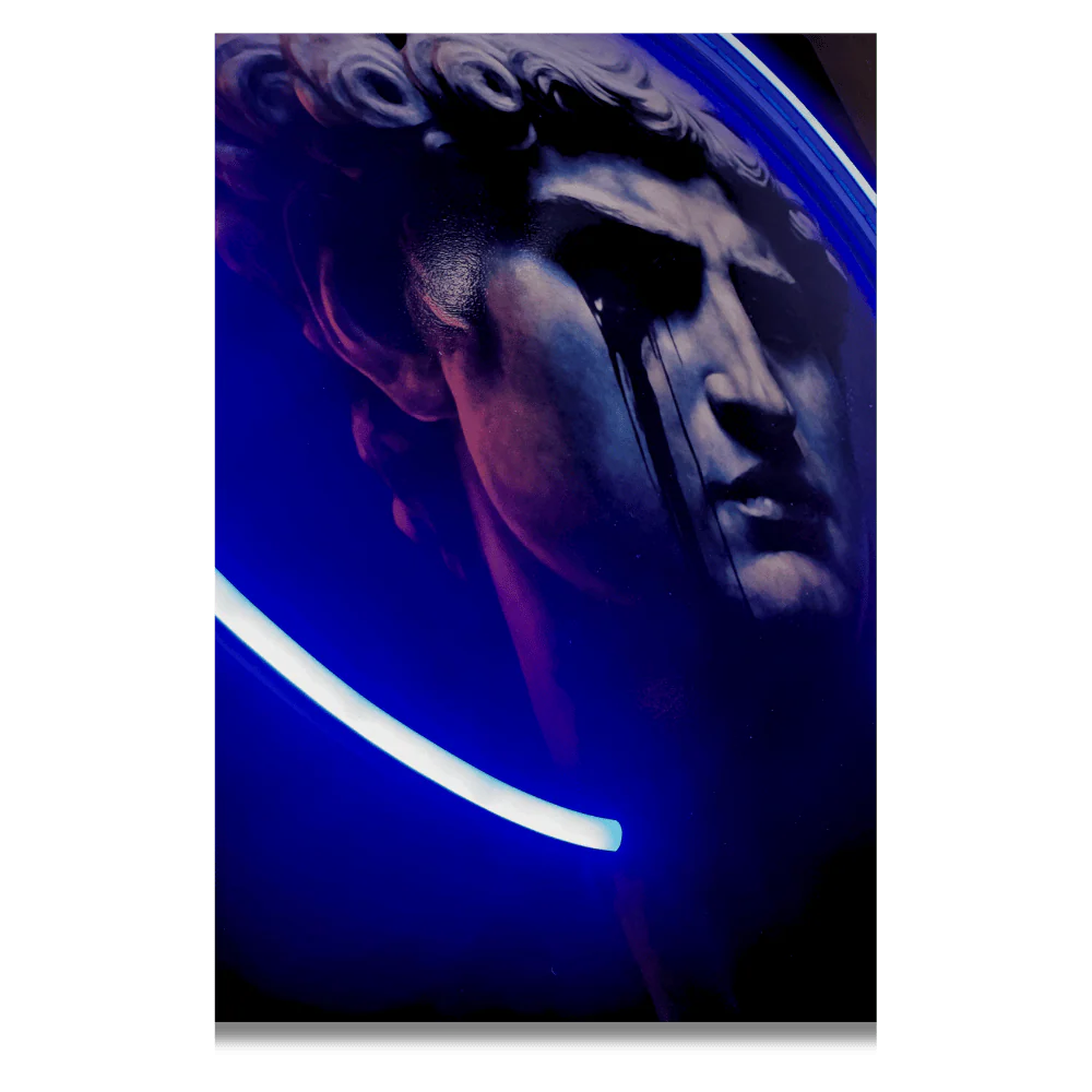 Tears of Apollo LED wall art in Originals LED Wall Art finish - additional product view | KULORI