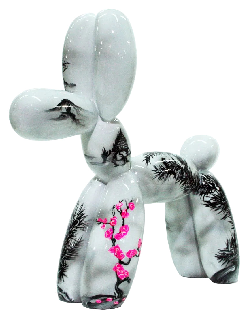 Blossom Balloon Dog sculpture in Nature finish - main product view | KULORI