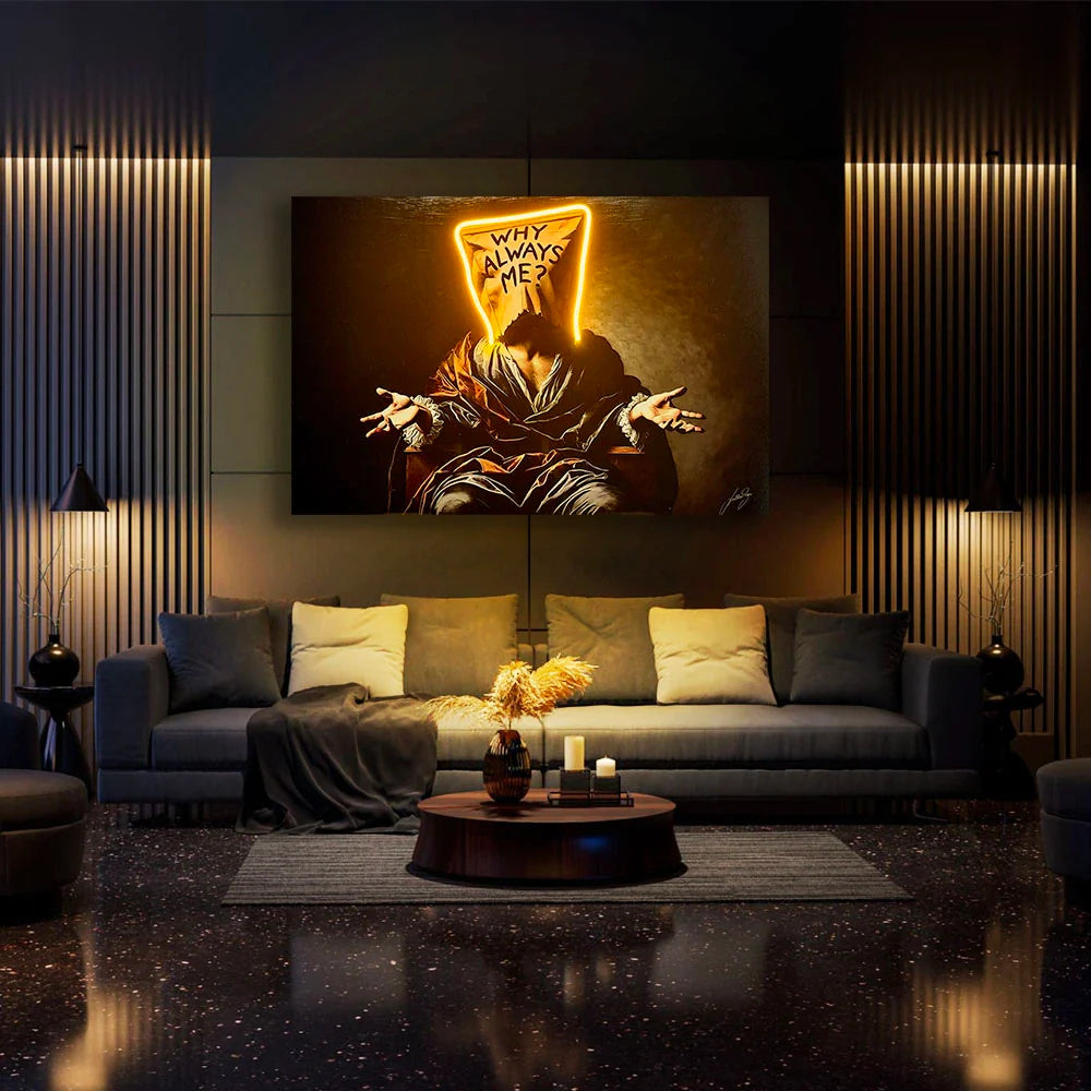 Burden Of Existence V.1. LED wall art in Originals LED Wall Art finish - alternate product view | KULORI