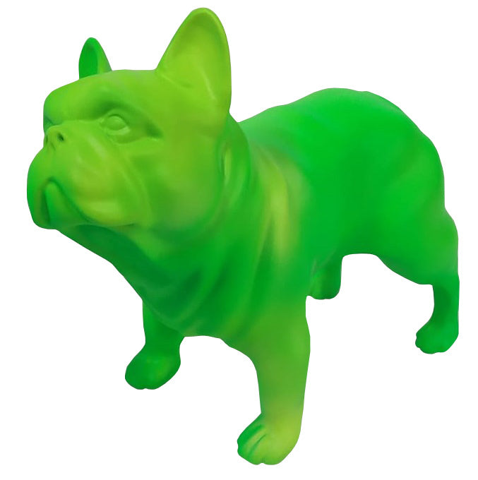 French Bulldog sculpture in Neon finish - alternate product angle | KULORI