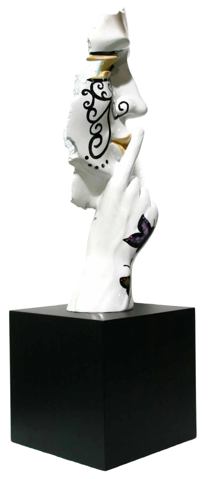 Butterfly Silence sculpture in Nature finish - additional product view | KULORI