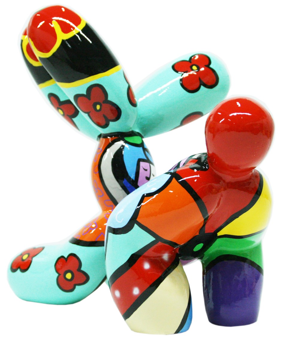 Her Freedom Fetch Balloon Dog sculpture in Pop Colours finish - additional product view | KULORI