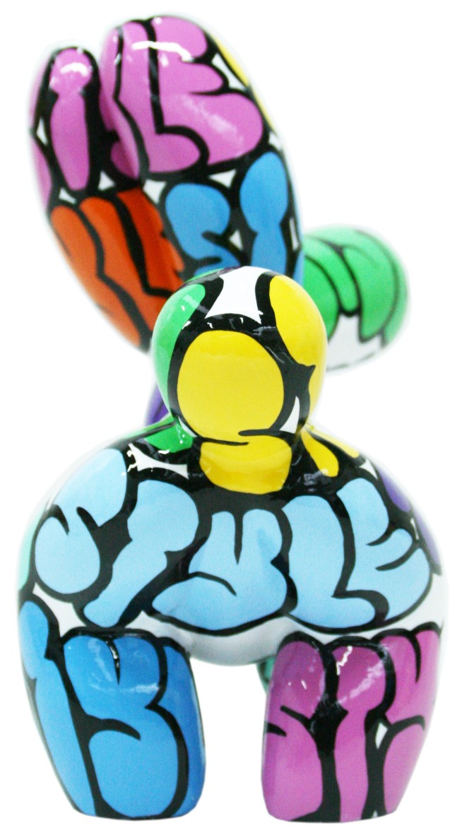 Style One Fetch Balloon Dog sculpture in Pop Colours finish - alternate product view | KULORI
