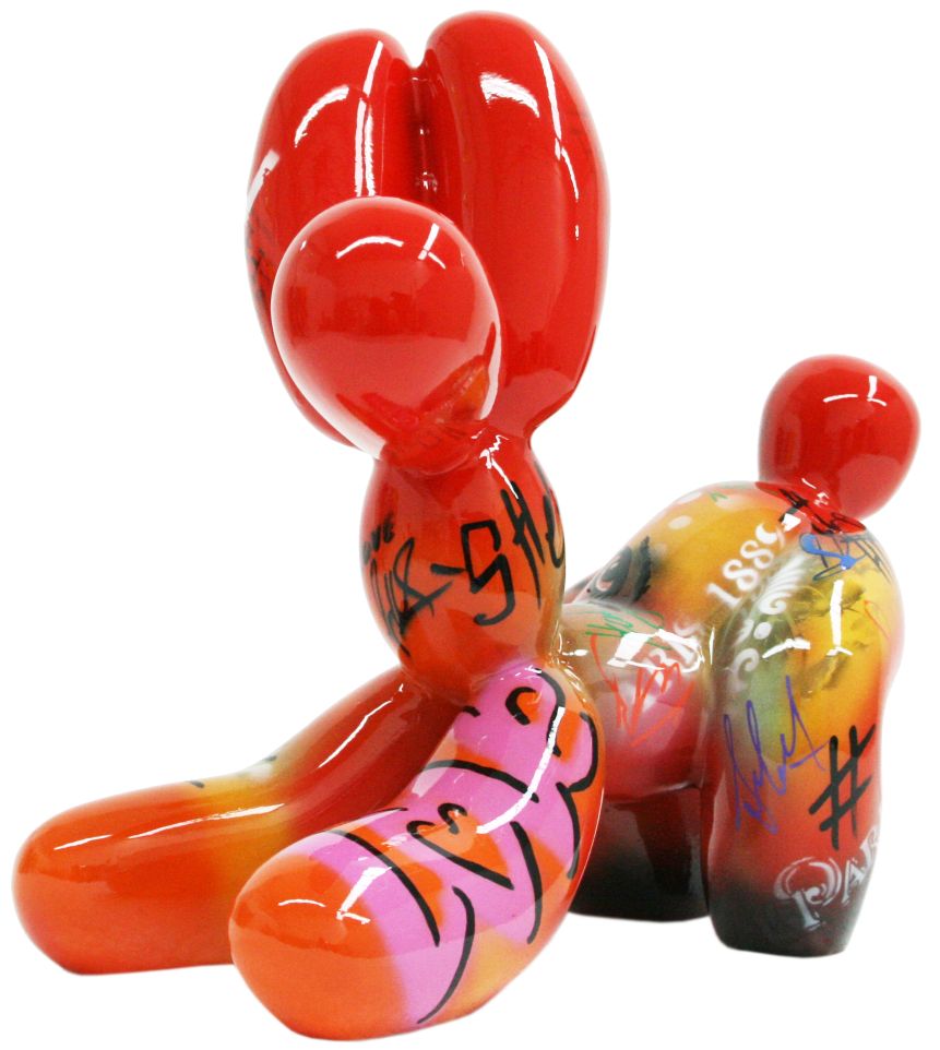 She Fetch Balloon Dog sculpture in Graffiti °2 finish - main product view | KULORI