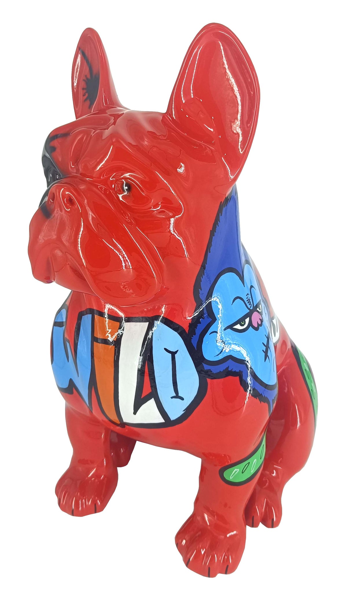 Monkey Grinch Seated Bulldog sculpture - main product view | KULORI