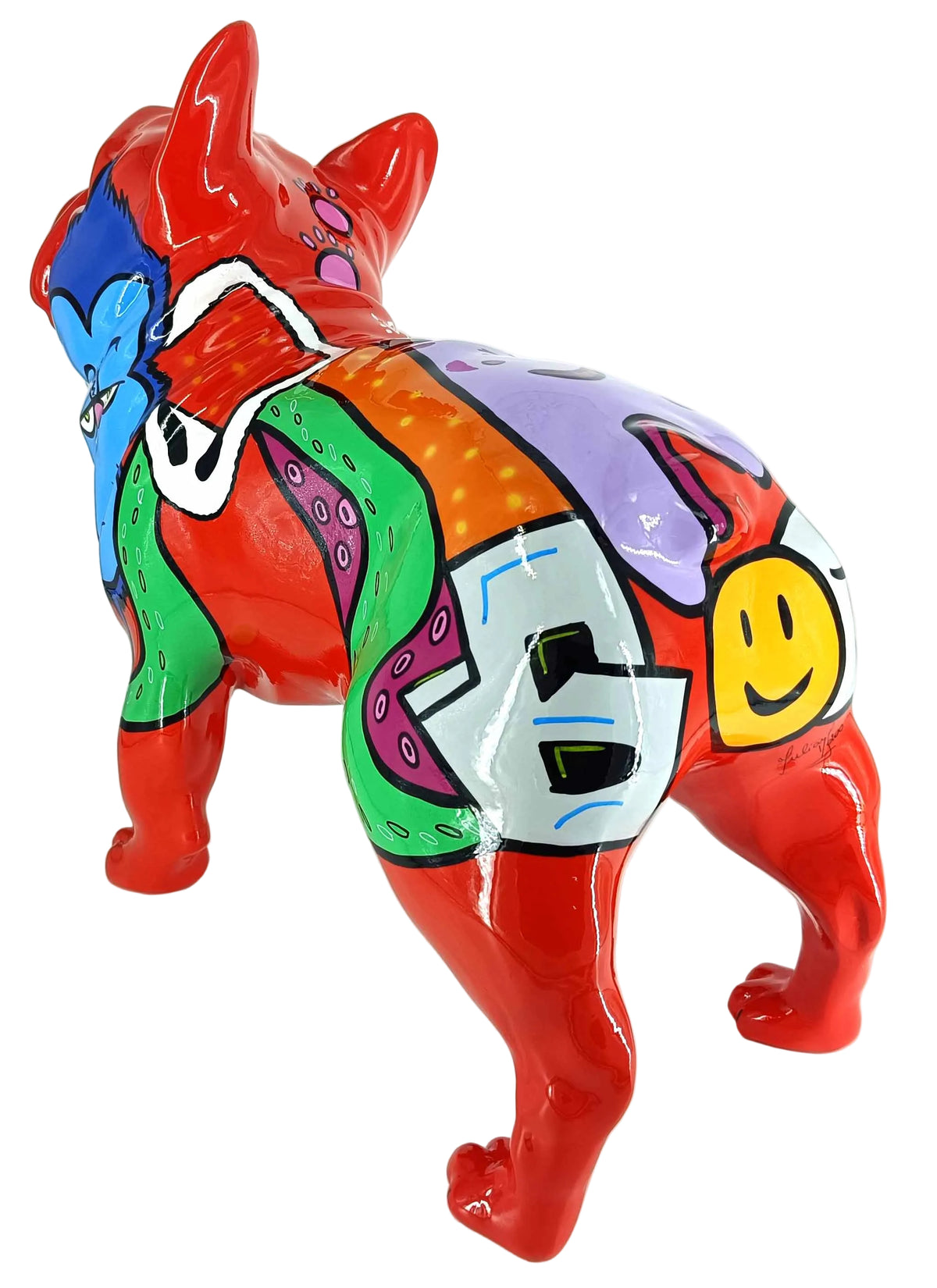 Monkey Grinch French Bulldog sculpture - alternate product view | KULORI