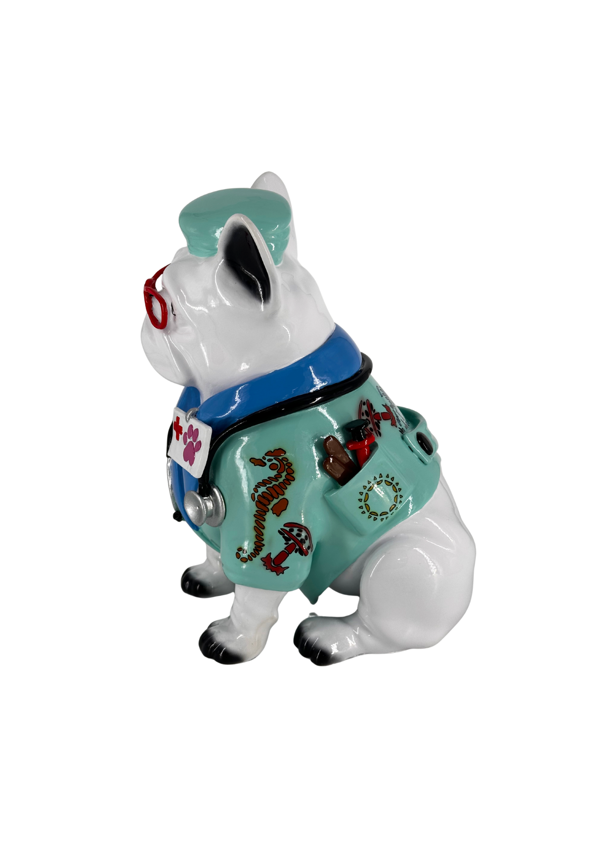The Doctor Bulldog French Bulldog sculpture in Profession finish - additional product view | KULORI