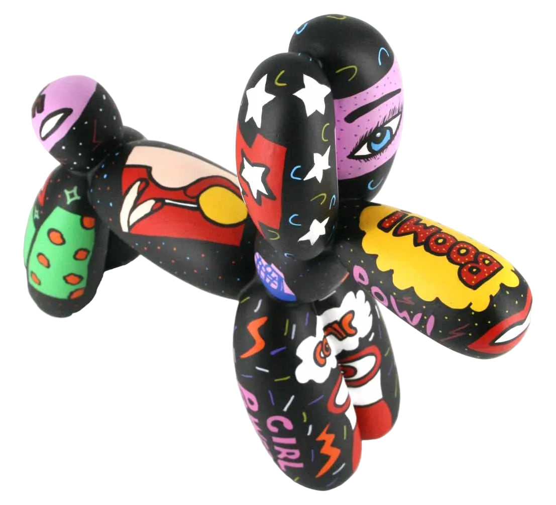 Pat Pop Balloon Dog sculpture in Pop Art finish - additional product view 8 | KULORI
