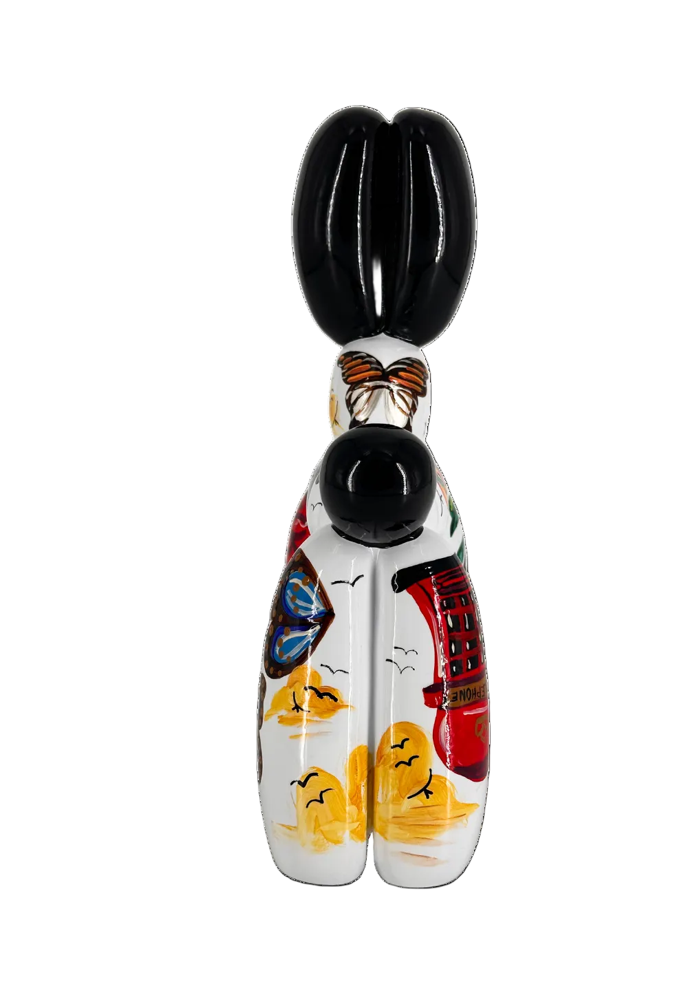 Phone Balloon Dog sculpture in Nature finish - additional product view | KULORI