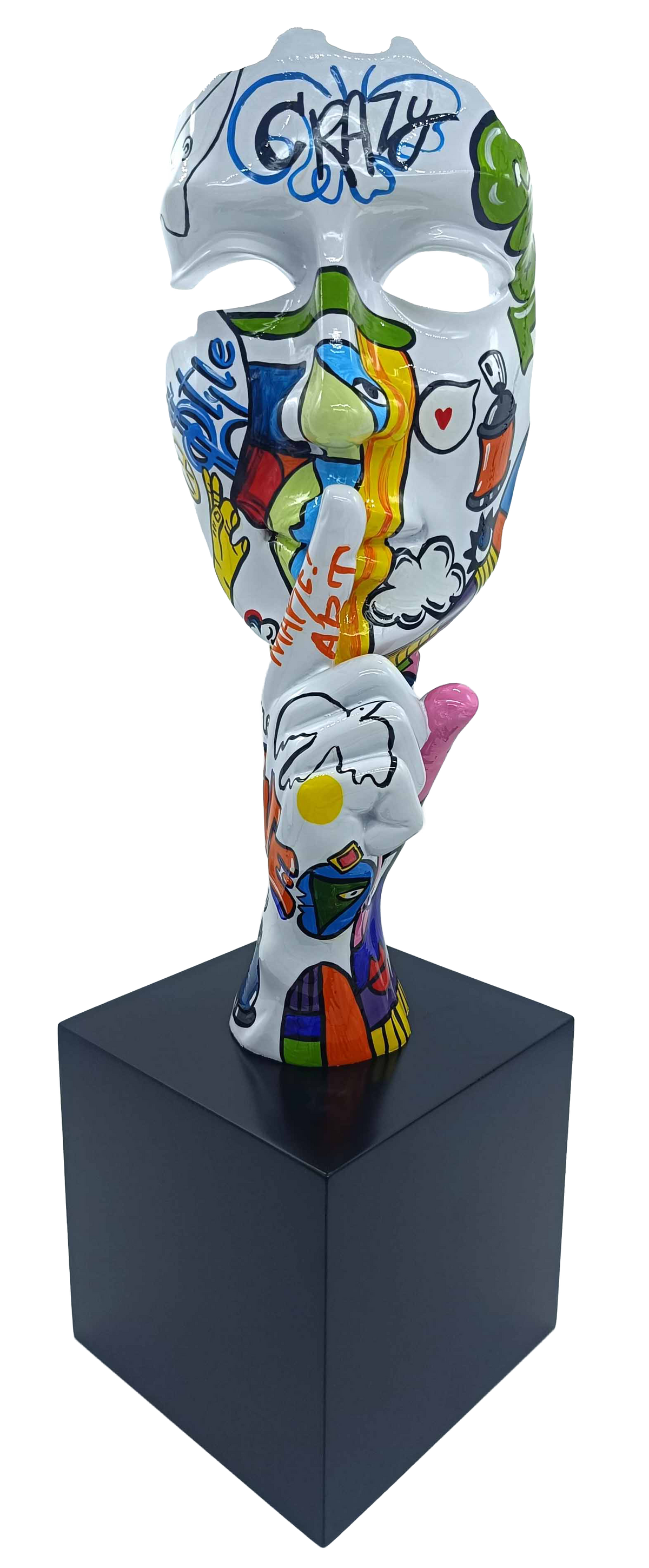 Picasso Graf Silence sculpture in Graffiti finish - main product view | KULORI