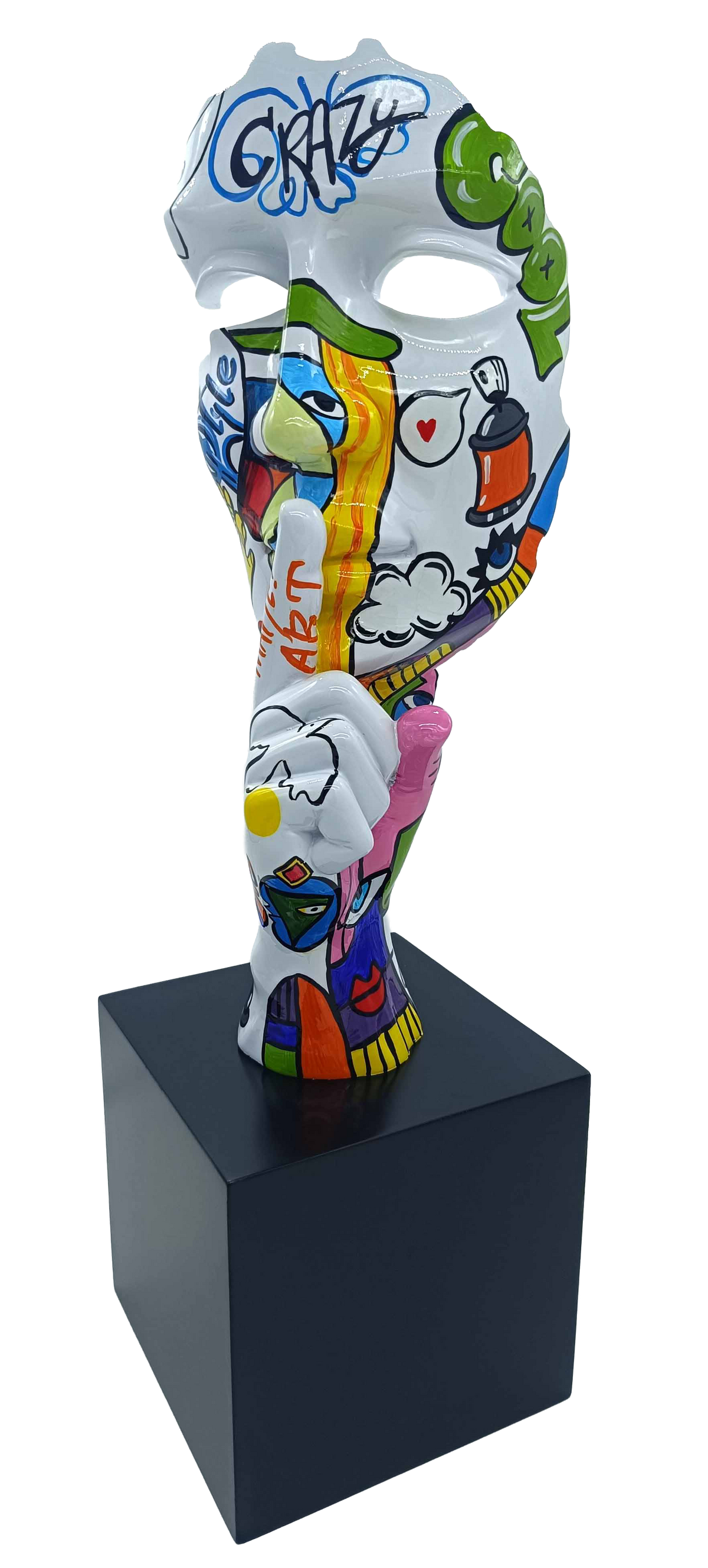 Picasso Graf Silence sculpture in Graffiti finish - additional product view | KULORI