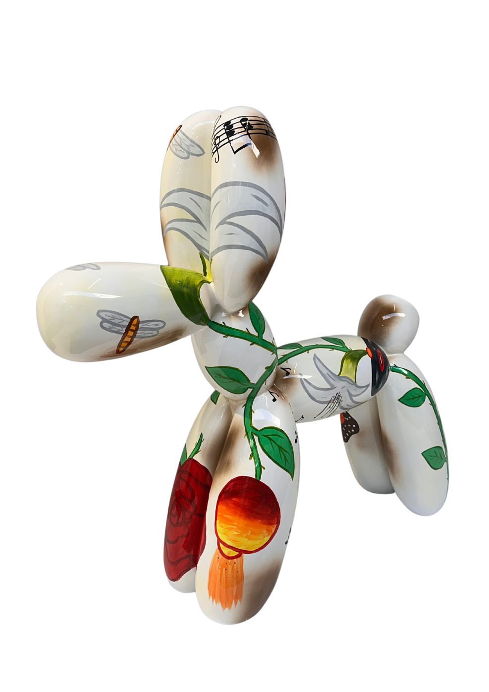 Rose Balloon Dog sculpture in Nature finish - main product view | KULORI
