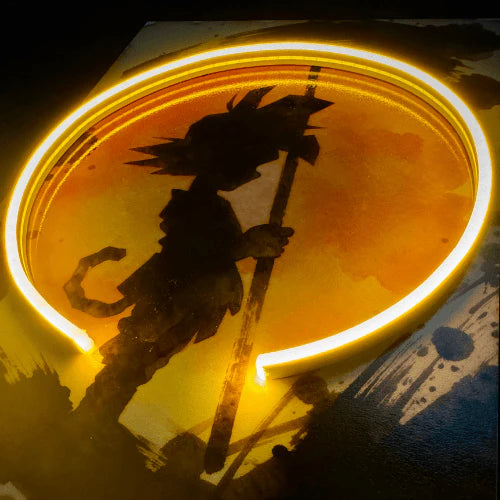 Sunset Monk V.1. LED wall art in Mini LED Wall Art finish - additional product view | KULORI