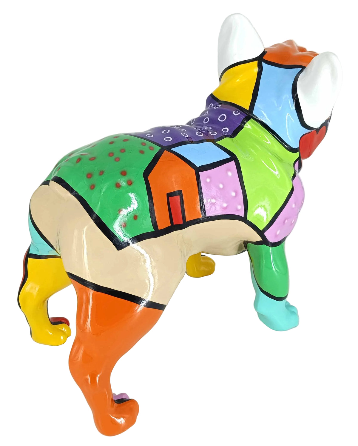 Sweety French Bulldog sculpture in Pop Colours finish - additional product view | KULORI