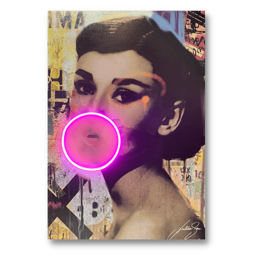 Audrey Bubble V.2 LED wall art in Originals LED Wall Art finish - main product view | KULORI