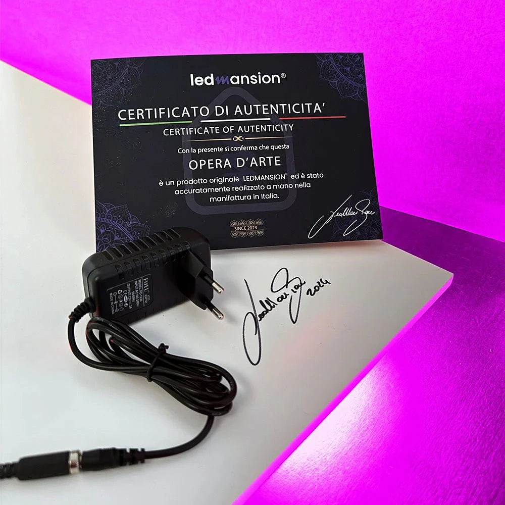 Einstein Pizza Pop LED wall art in Originals LED Wall Art finish - alternate product angle | KULORI