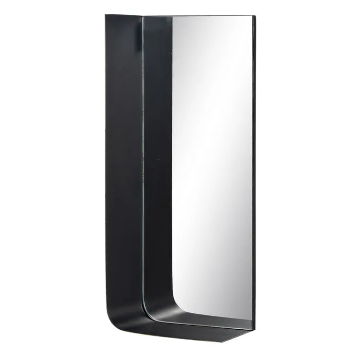 Black and white wall-mounted mirror shelf | KULORI Malta & Gozo