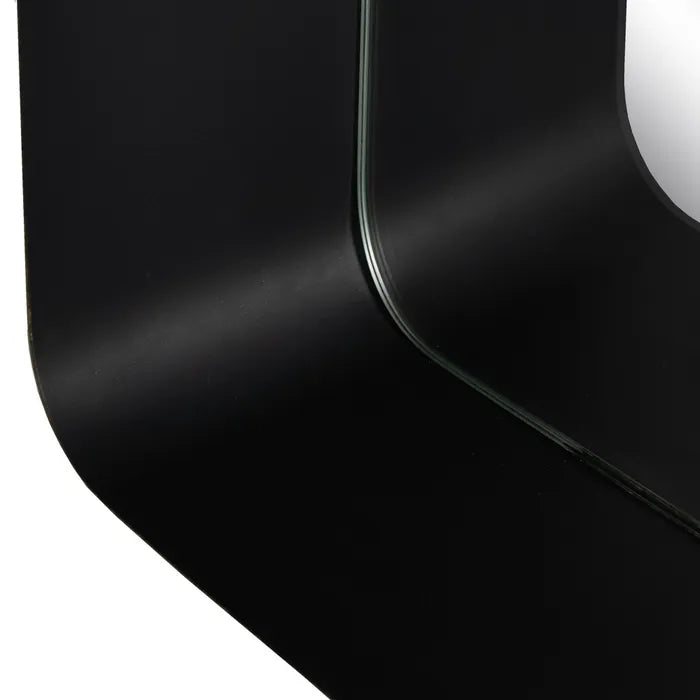 Close-up of the curved shelf mirror | KULORI Malta & Gozo