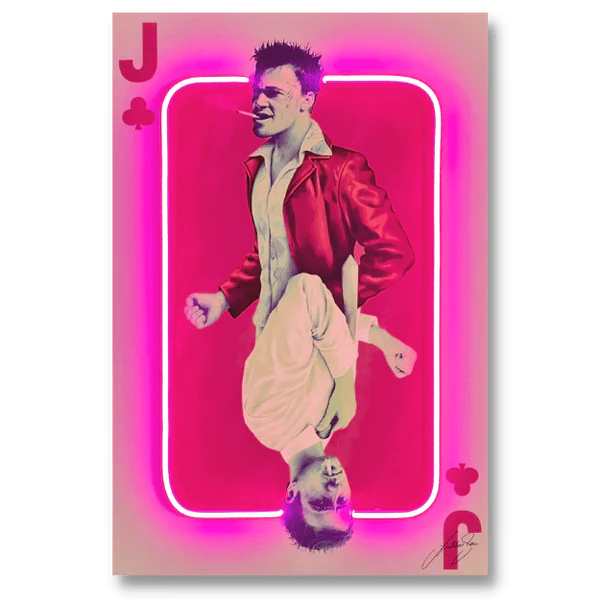 Fight Club Card LED wall art in Originals LED Wall Art finish - additional product view 6 | KULORI