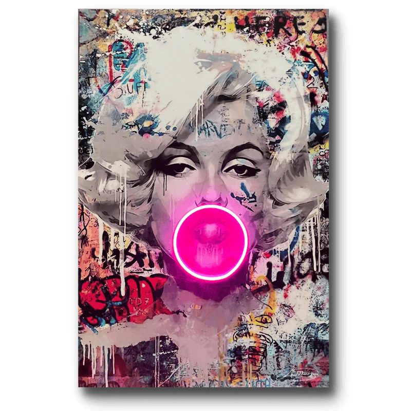 Marilyn Bubble V.1 LED wall art in Originals LED Wall Art finish - main product view | KULORI