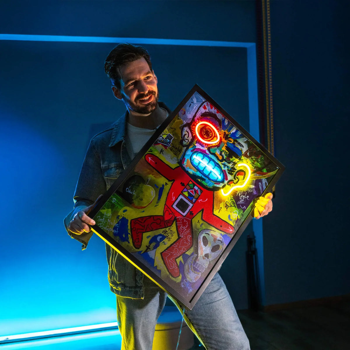 Hommage x Ódor K. LED wall art - additional product view | KULORI