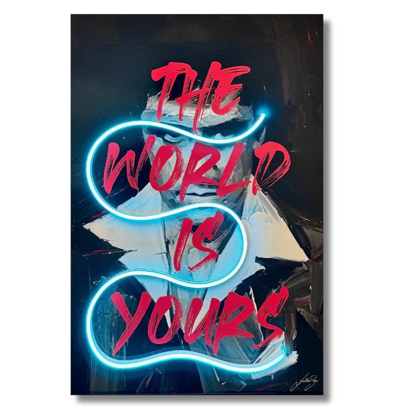 Scarface World LED wall art in Originals LED Wall Art finish - additional product view | KULORI