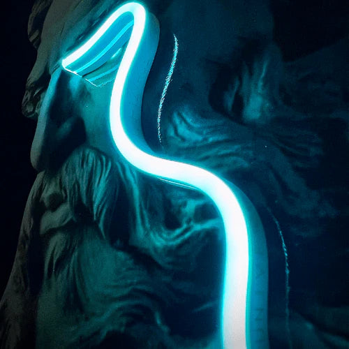 Zeus Crying V.1 LED wall art in Originals LED Wall Art finish - additional product view | KULORI