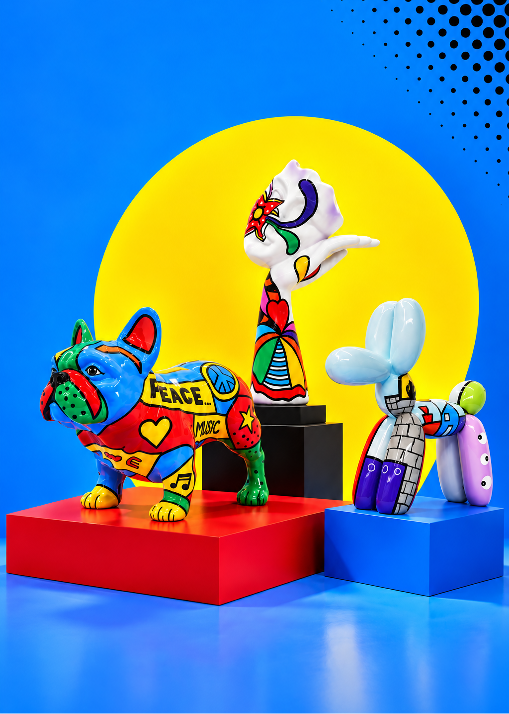 Bold & Colourful Sculptures