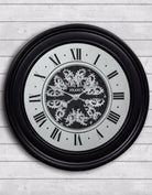 French Noir Wall Clock - alternate product view | KULORI