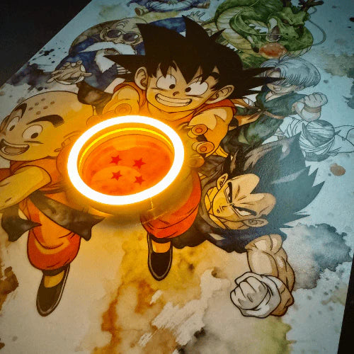 Saiyan Awakening V.1. LED wall art in Mini LED Wall Art finish - additional product view | KULORI