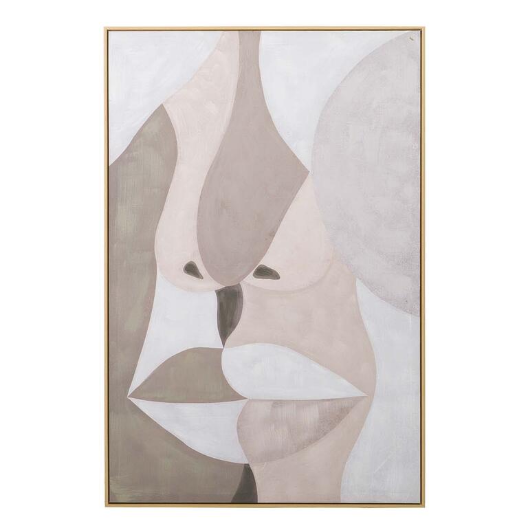 Ash Harmony Face Abstract Canvas - main product view | KULORI