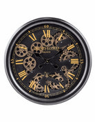 Luxe Exposed Gear Clock decorative wall clock - main product view | KULORI