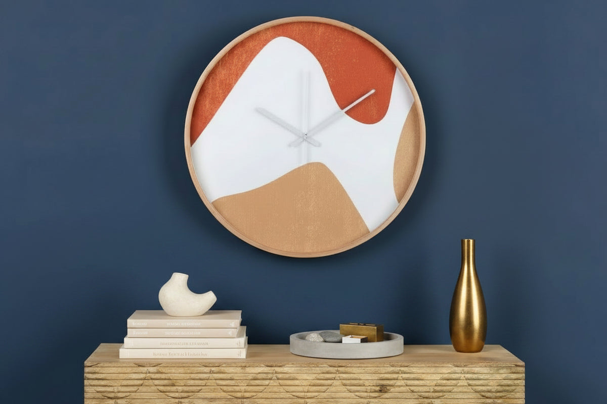 Dessert Dune Clock decorative wall clock - alternate product view | KULORI