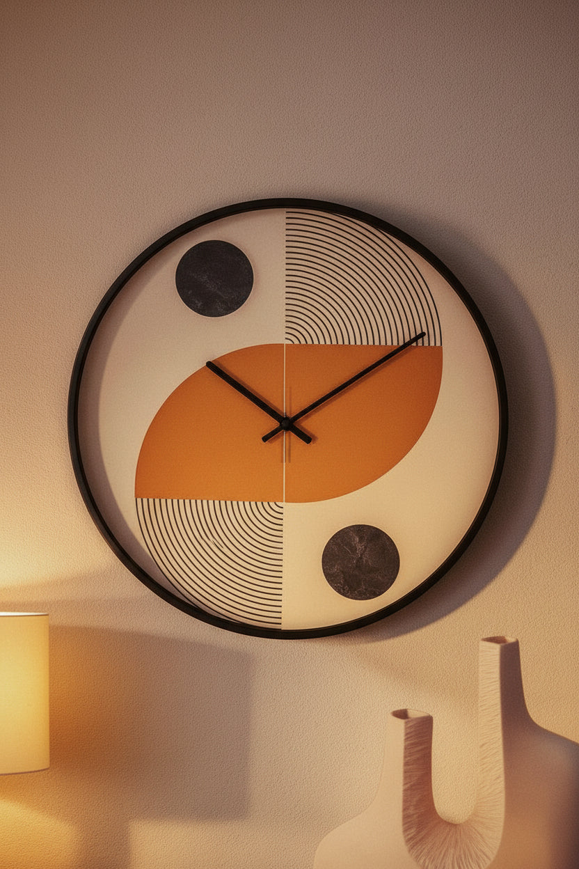 Orbit Clock decorative wall clock - alternate product view | KULORI