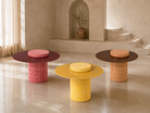 Pixel Tile Terracotta Coffee Table - alternate product view | KULORI