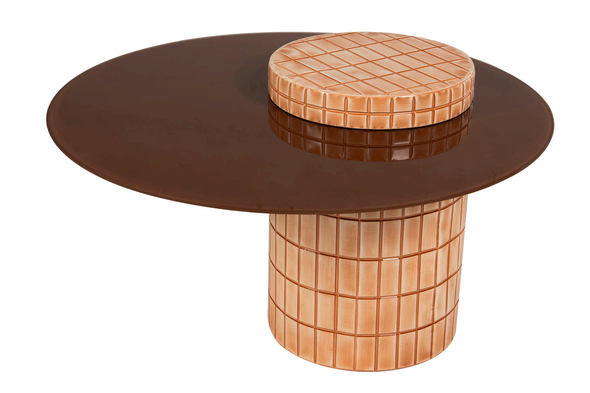 Pixel Tile Terracotta Coffee Table - main product view | KULORI