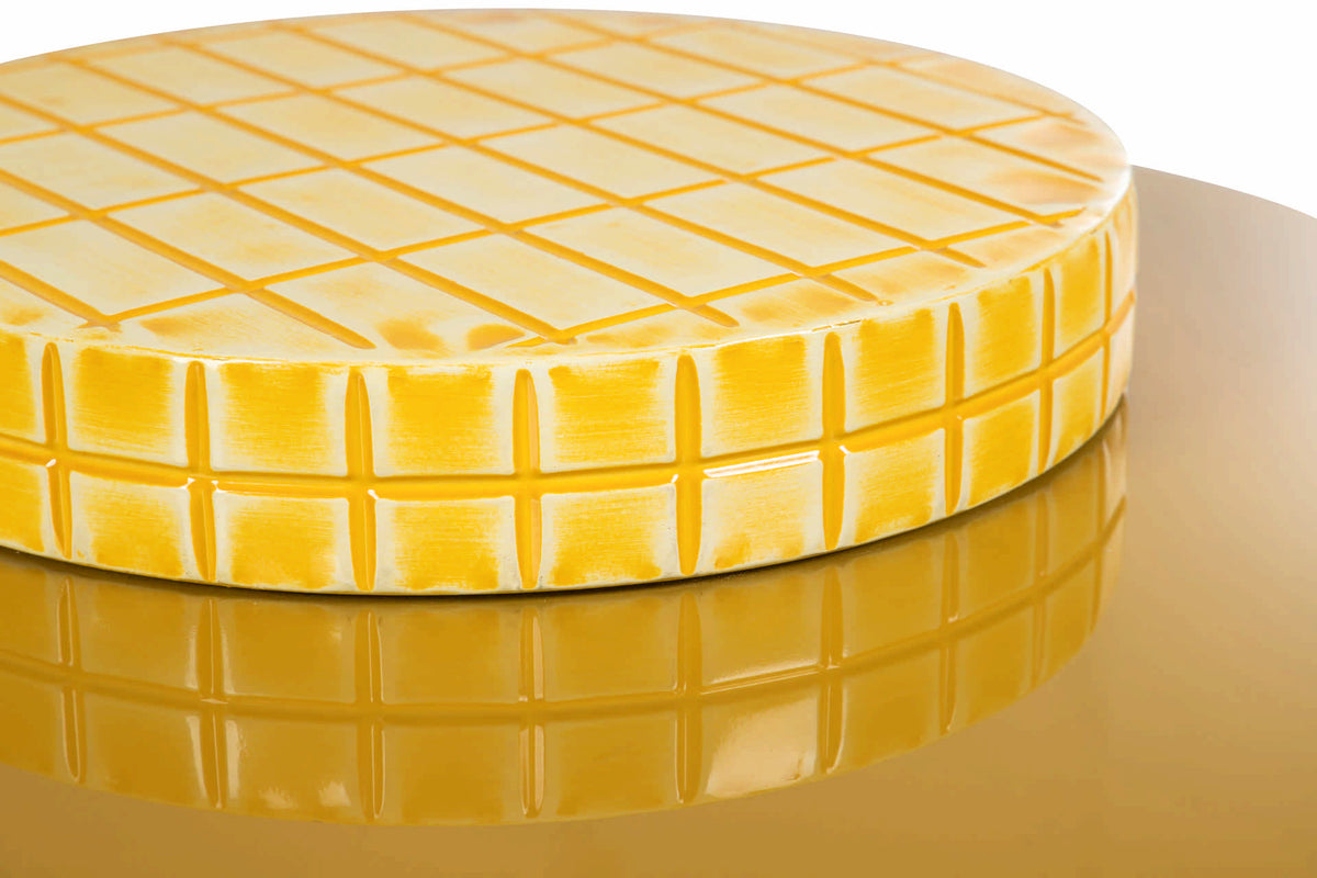 Pixel Tile Yellow Coffee Table - alternate product angle | KULORI