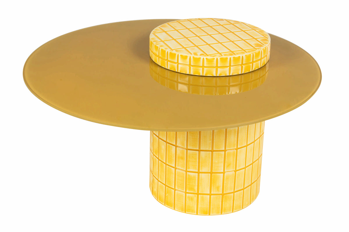Pixel Tile Yellow Coffee Table - main product view | KULORI