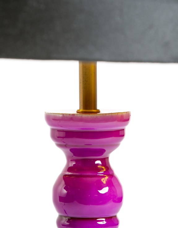 Fuchsia Baluster Table Lamp - additional product view | KULORI