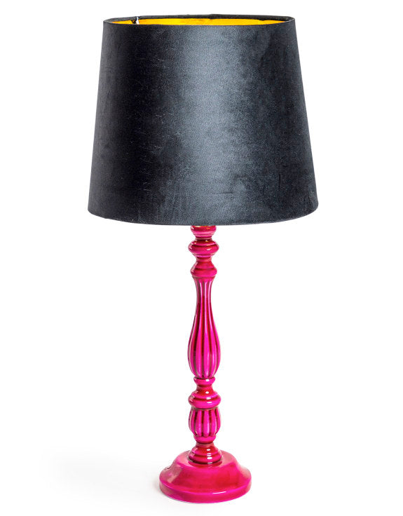 Magenta Fluted Table Lamp - main product view | KULORI