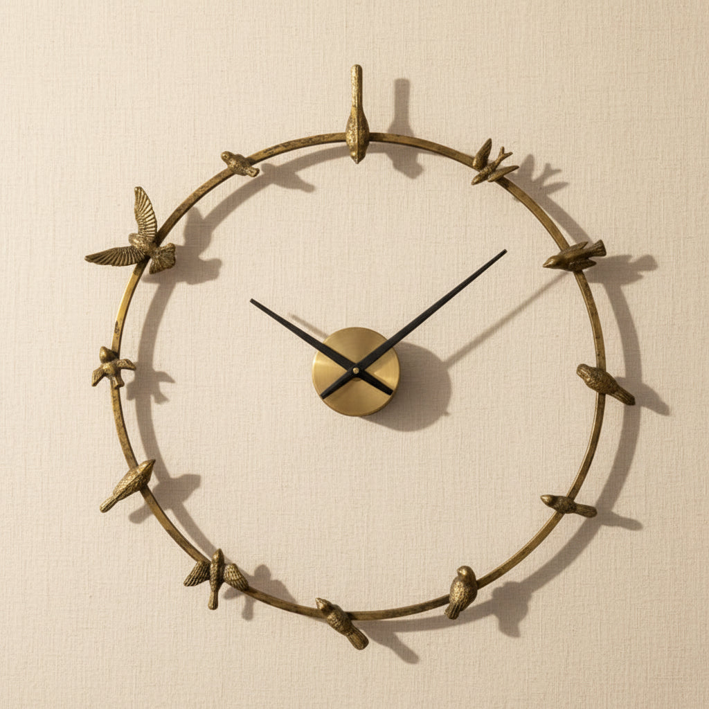 Prestige Bird Halo Clock decorative wall clock - alternate product view | KULORI