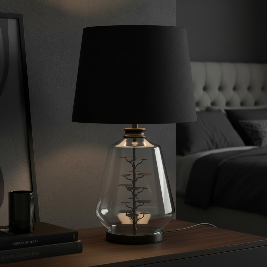 3D Moonstem Black Lamp - alternate product view | KULORI